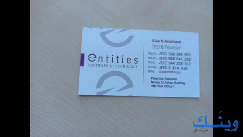 Entities software & technology