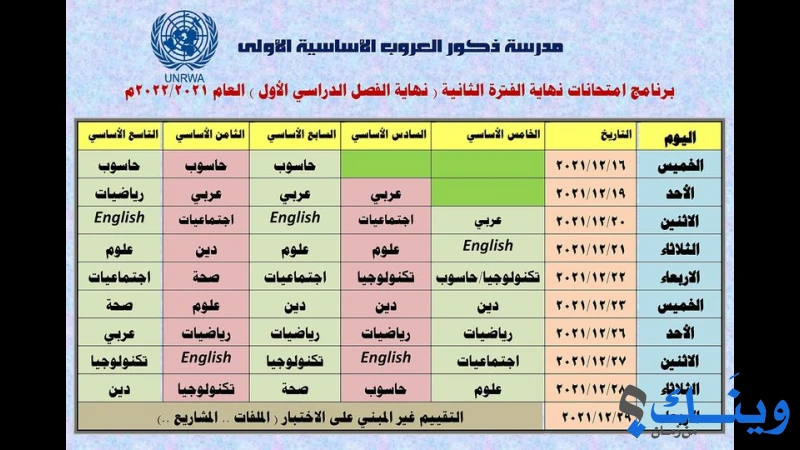 مدرسة ذكور العروب الاساسية