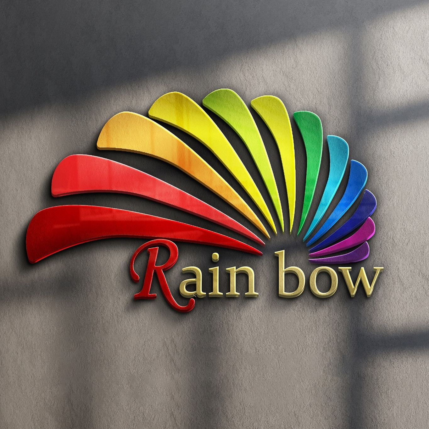 Rainbow shoes