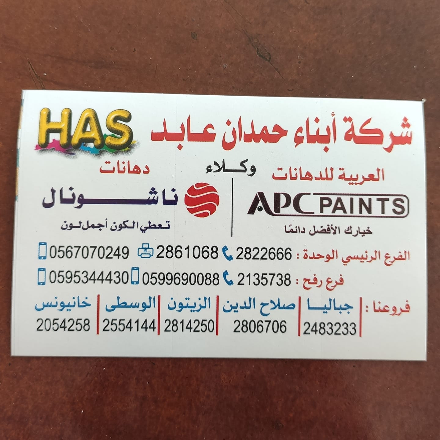 ابناء حمدان عابد للصناعة والتجارة العامة