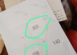 نمرتين أرض للبيع 650 متر