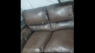 طقم كنب جلد 6 مقاعد