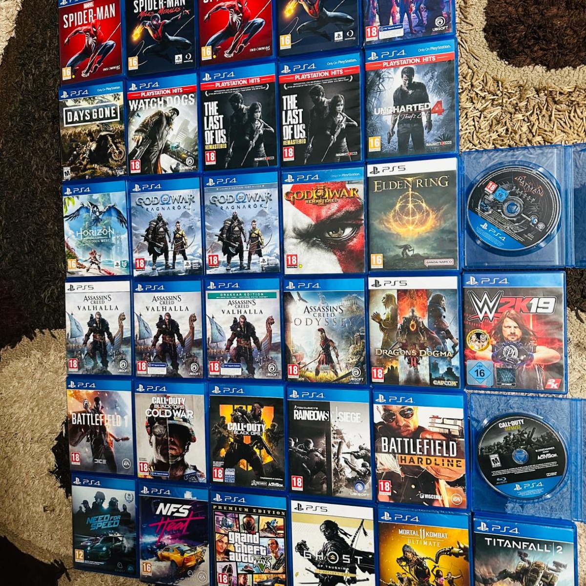 سيديات العاب بلاستيشن 4/5 مستخدم